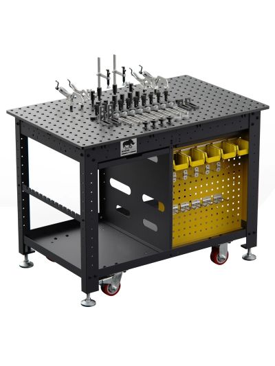 Rhino Cart 1200x750x16mm darbastalis su 66 dalių rinkiniu