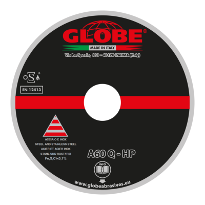 GLOBE Turbotwister HP A60Q Šlifavimo diskas 125x22 nerūd. pl.