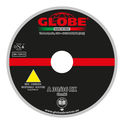 GLOBE A30-36RX PLUS Pjovimo diskas 125x4.0x22.2 nerūd. pl. 