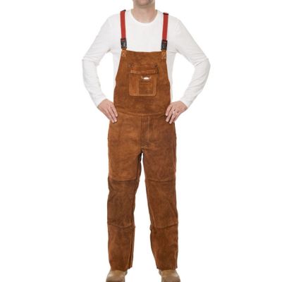 WELDAS Suvirintojo kelnės su krūtinės apsauga XL 