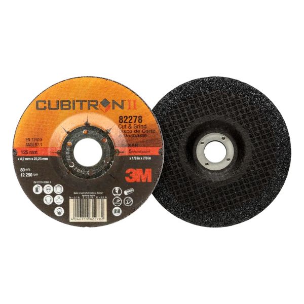 3M Cubitron II T27 125x4.2x22.2mm šlifavimo diskas