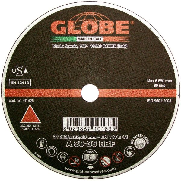 GLOBE A30-36R 230 x 2.5 x 22.2 