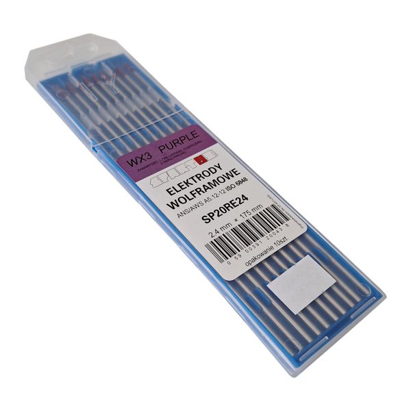 SPARTOS WX3 1.6mm violetiniai volframiniai elektrodai