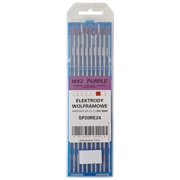 SPARTOS WX3 3.2mm violetiniai volframiniai elektrodai